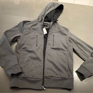 Banana Republic Charcoal Hooded Windbreaker